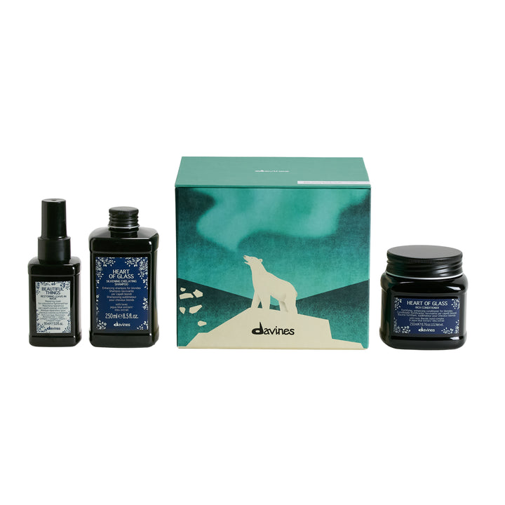 Davines for Blonde Care Set | Brighten + Strengthen Blonde Hair