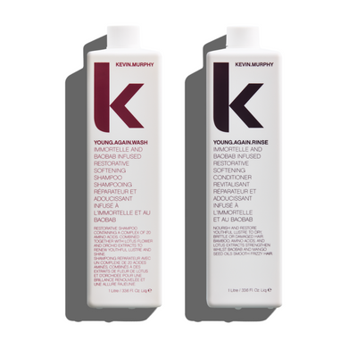 Duo de produits nettoyants et de rinçage Young Again 1 000 ml - Kevin Murphy