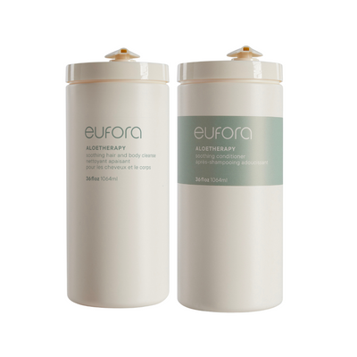 Eufora AloeTherapy Soothing Cleanse + Conditioner 1067ml Pro Duo | Sensitive Scalp Pro-Size Duo