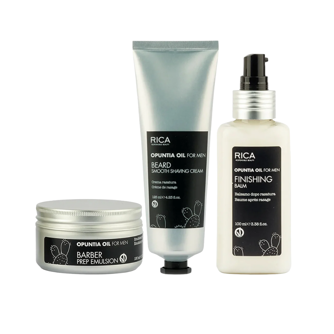 Rica Opuntia Oil for Men Shave + Protect Barber Kit