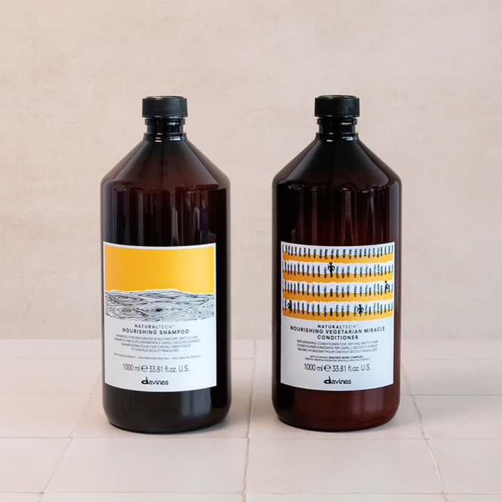 Davines Nourishing Shampoo & Conditioner 1000ml | Deep Hydration & Repair for Dry Hair