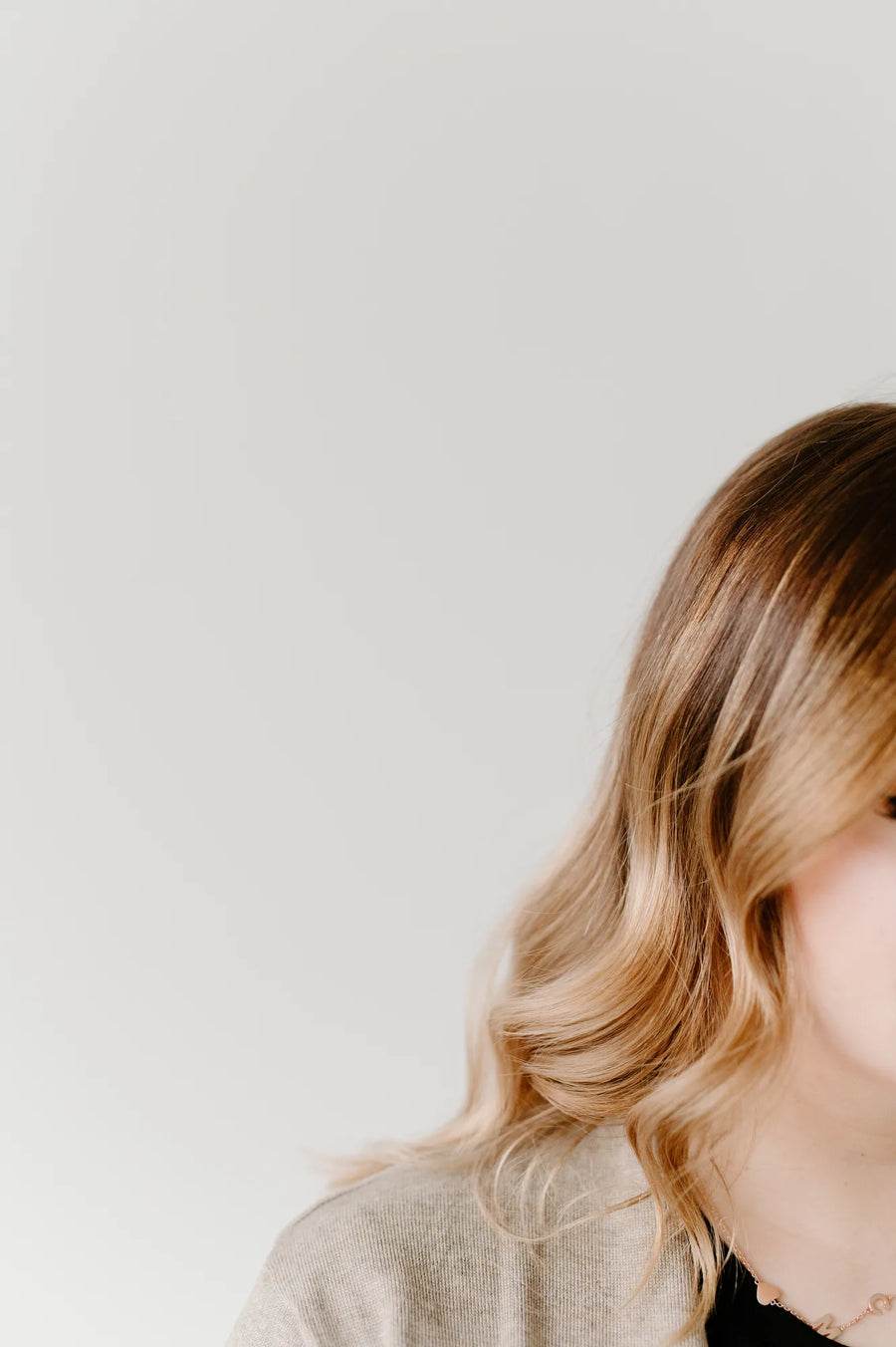 Moda Salon blonde balayage hair detail