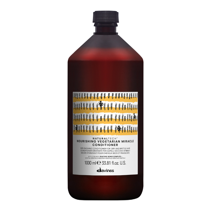 Davines Nourishing Vegetarian Miracle Conditioner | Deep Repair for Dry, Brittle Hair
