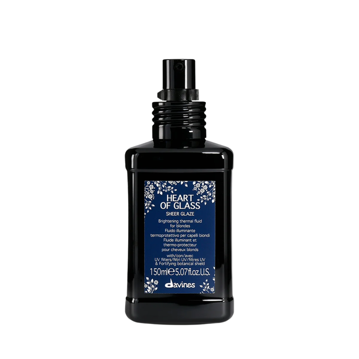 Davines Heart of Glass Sheer Glaze | Brightening Heat Protectant for Blondes