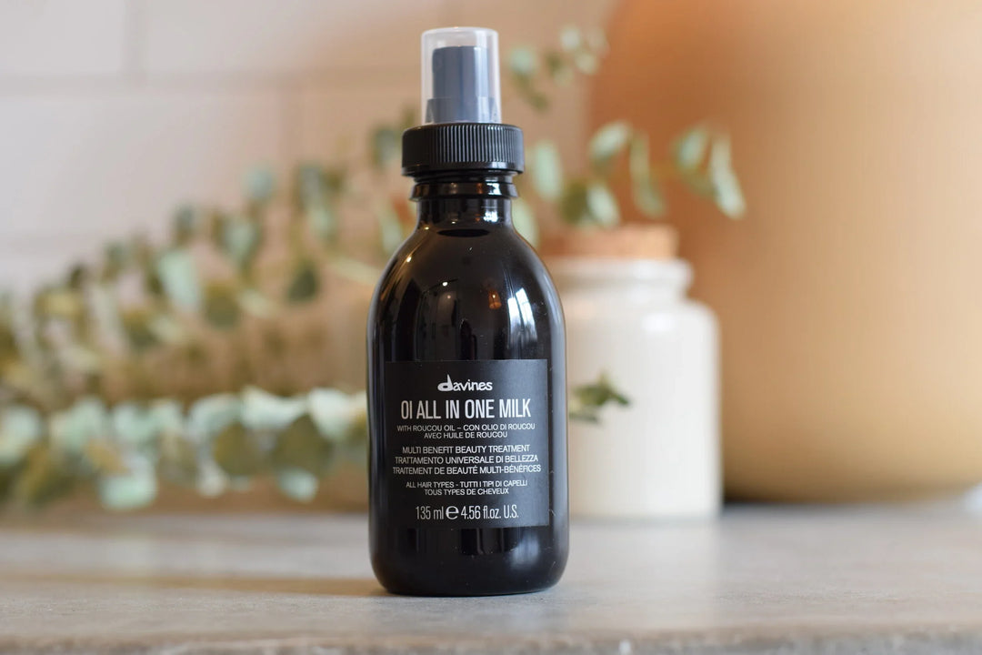 Shiny Hair with Davines OI Hair Milk This Holiday