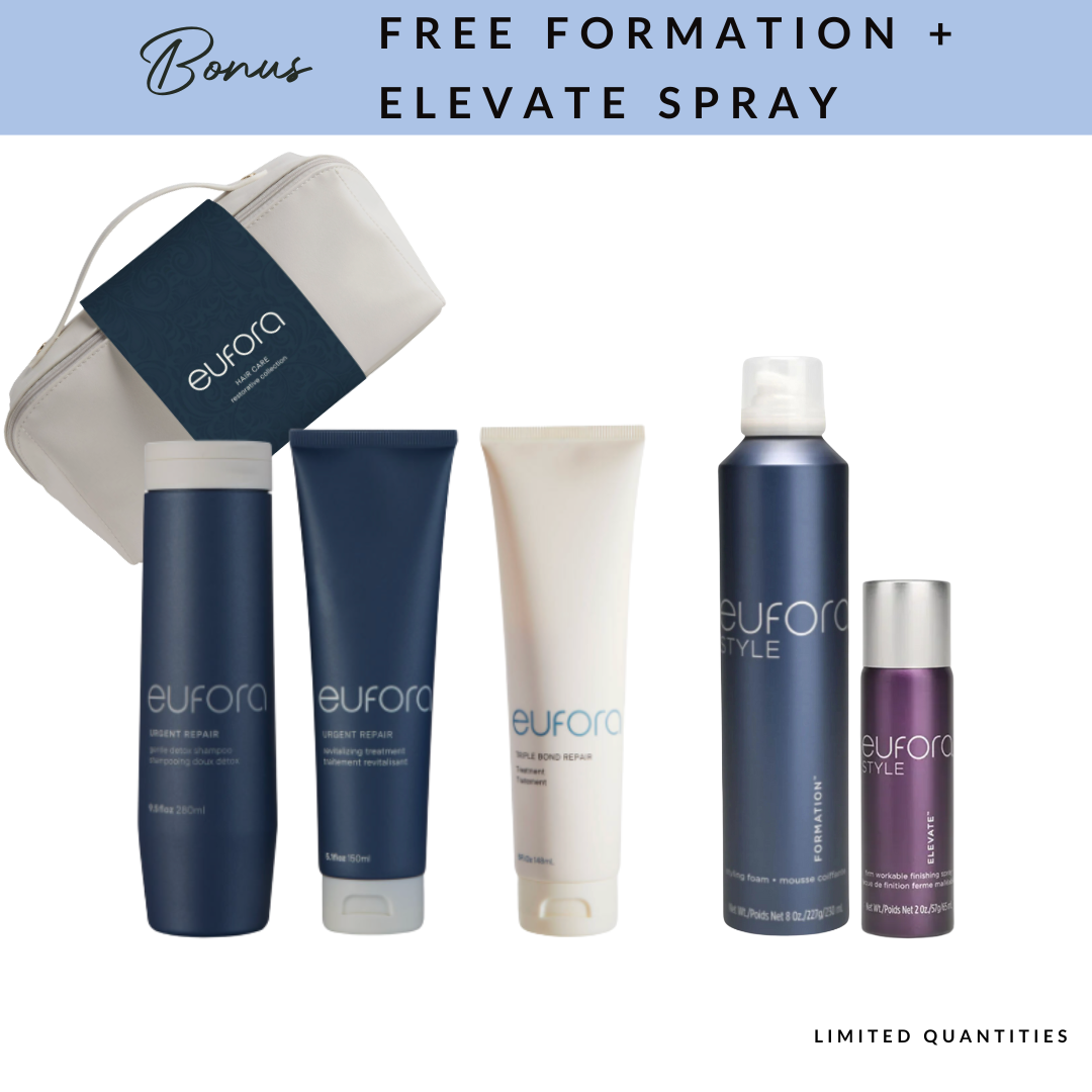 Eufora Urgent Repair Ritual | Shampoo + Treatment + Triple Bond Repair