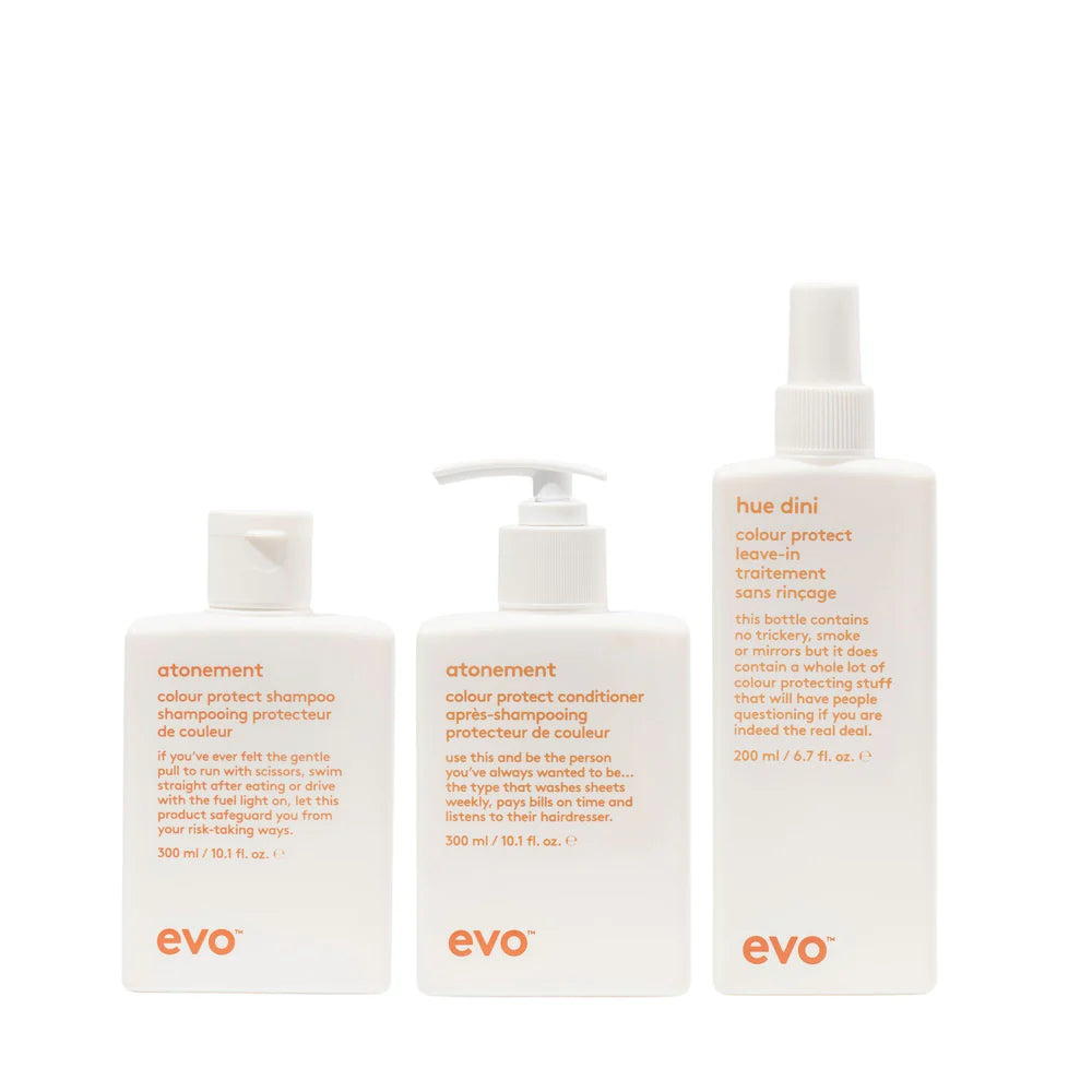 EVO Colour Protect Routine Bundle | Shampoo, Conditioner + Leave-In for Colour-Treated Hair