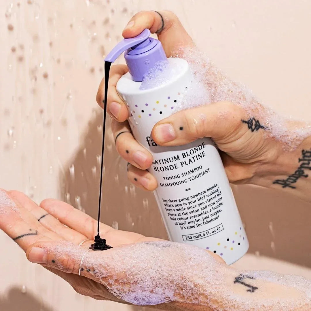 EVO Fabuloso Platinum Blonde Toning Shampoo | Neutralise Brass at the Wash Step