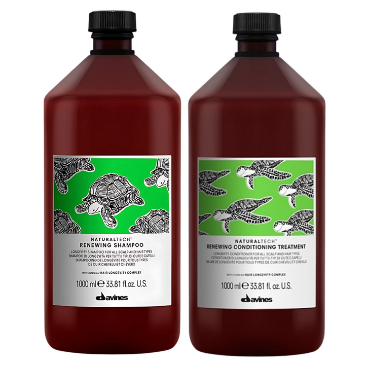 Davines Renewing Anti-Aging Shampoo & Conditioner 1000ml Dup