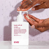 EVO Heads Will Roll Cleansing Conditioner | Gentle Co-Wash for Curly Hair