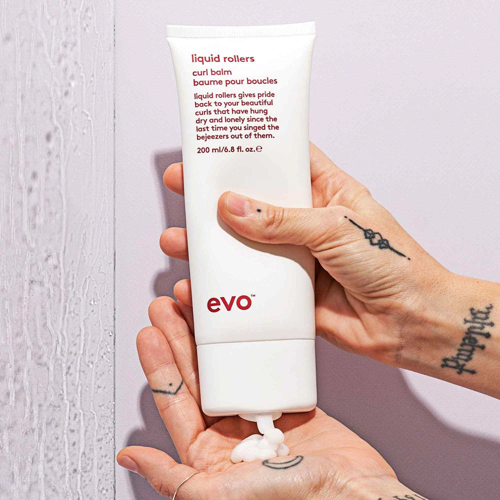 EVO Liquid Rollers Curl Balm | Definition + Frizz Control for Wavy to Curly Hair