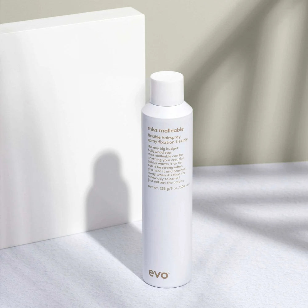 EVO Miss Malleable Flexible Hairspray | Touchable All-Day Hold