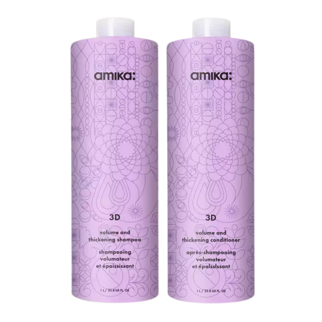 3D Volume and Thickening Shampoo + Conditioner 1000mL Duo