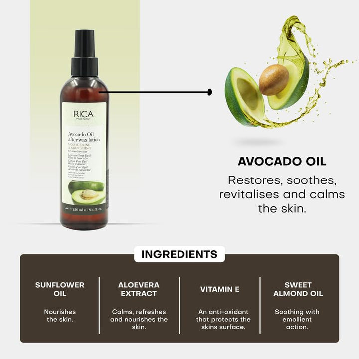 Rica Avocado Oil After Wax Lotion (Post Epil)