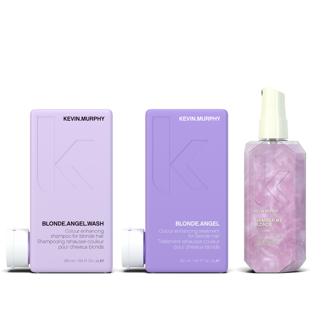 Kevin Murphy Blonde Angel Wash + Treatment + Shimmer Me Blonde Trio
