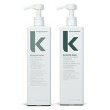Kevin Murphy Blow Dry Wash + Rinse Pro Duo - Litre Blowout Prep Set for Frizz Control