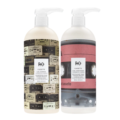 R+Co CASSETTE Curl Defining Shampoo & Conditioner Duo 1000ml | Professional Curl System