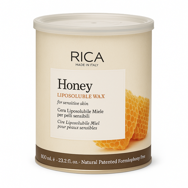 Rica Honey Liposoluble Wax 800ml - Professional Strip Wax for All Skin Types