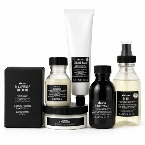 Davines OI Beauty Gift Set | OI Oil, OI Travel Minis, Hand Balm, Body Wash + Zoya Colour