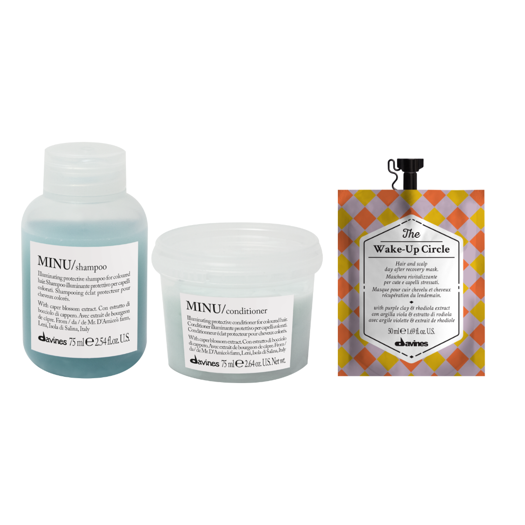 Coffret de voyage Davines pour cheveux colorés