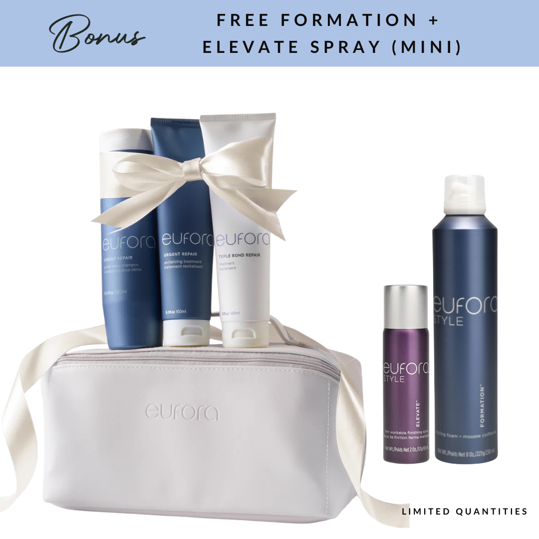 Eufora Urgent Repair Ritual | Shampoo + Treatment + Triple Bond Repair