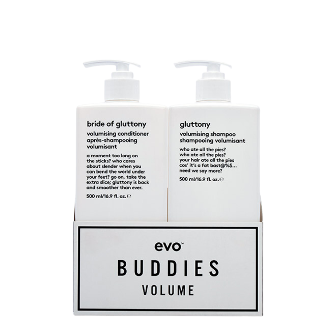 Evo Gluttony Shampoo + Conditioner Volume 500ml Buddies