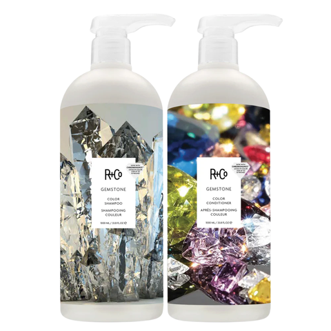 R+Co GEMSTONE Color Shampoo & Conditioner Duo 1000ml | Professional Colour Protection System