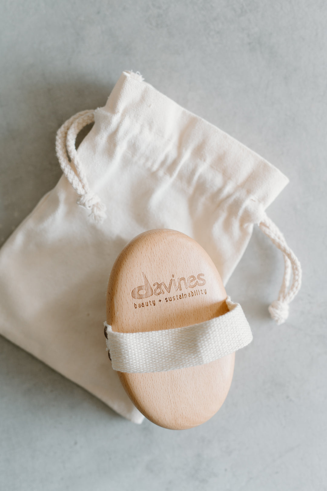 Davines Exfoliating Dry Brush - FSC-Certified Bamboo Body Brush