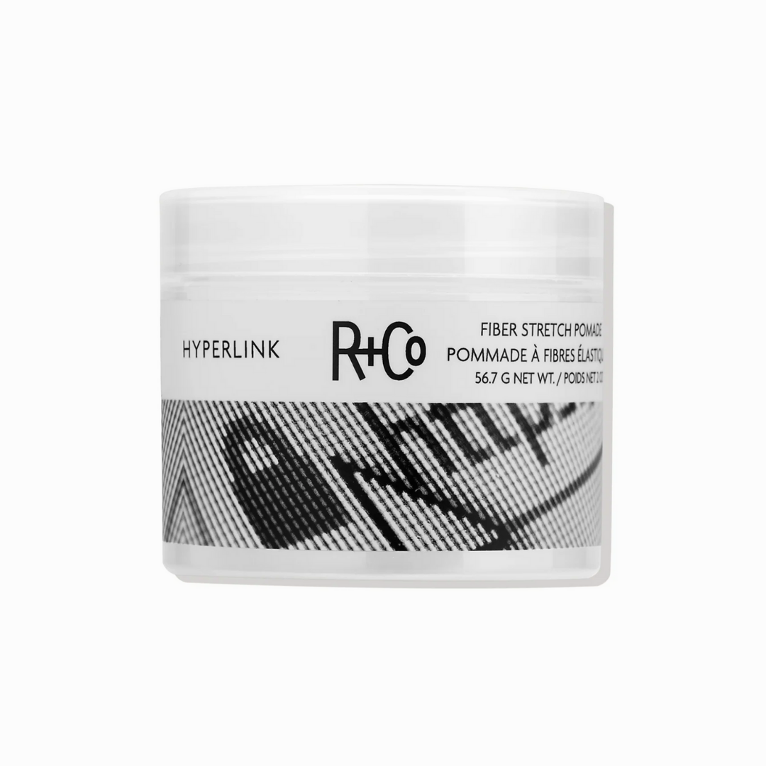 R+Co Hyperlink Fiber Stretch Pomade | Flexible Definition + Piece-y Texture