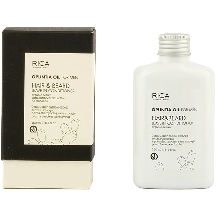 Après-shampooing sans rinçage pour cheveux et barbe Rica - Huile d'Opuntia pour hommes