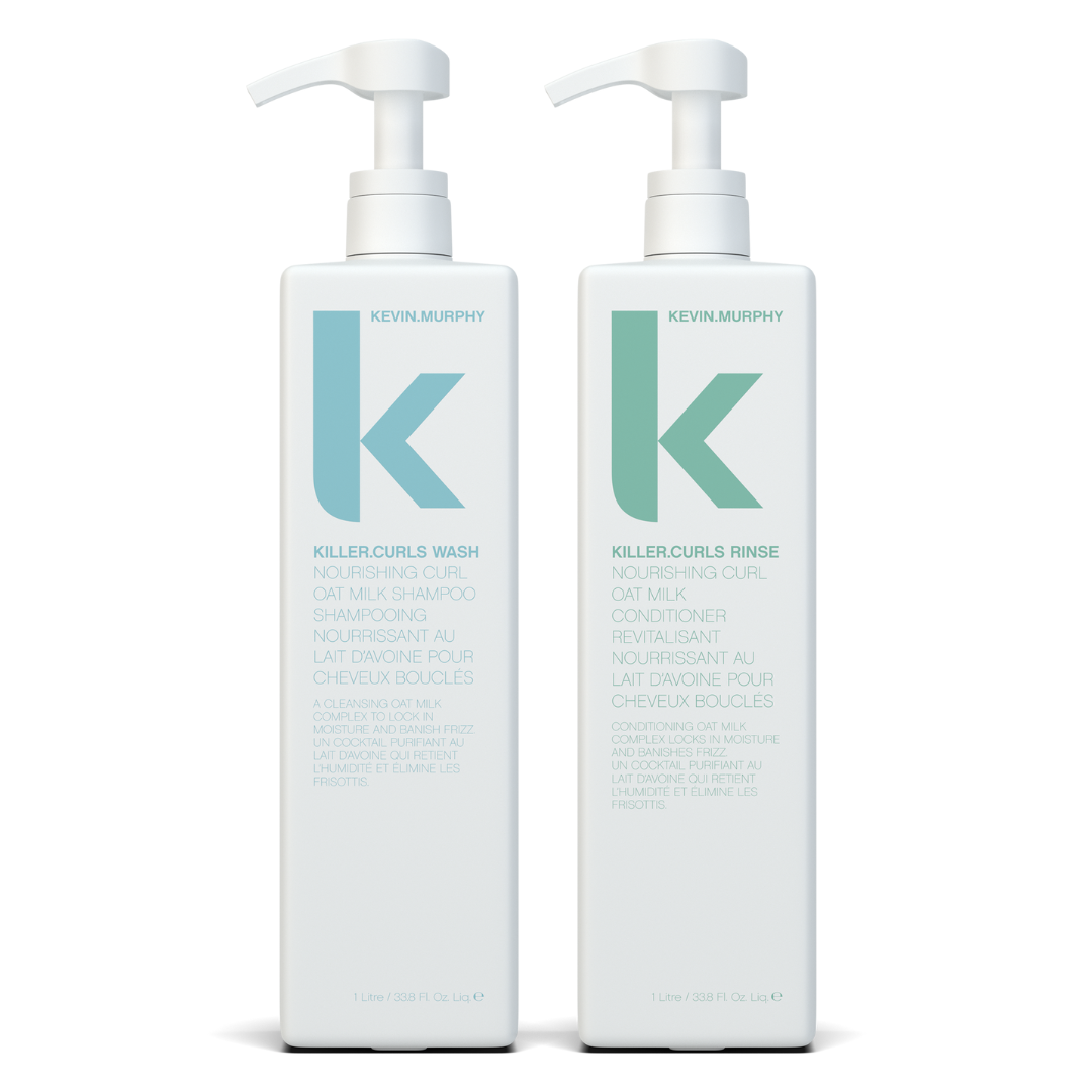 Kevin Murphy Killer Curls Wash + Rinse Pro Duo | Litre Curl Set for Curly Wavy Hair