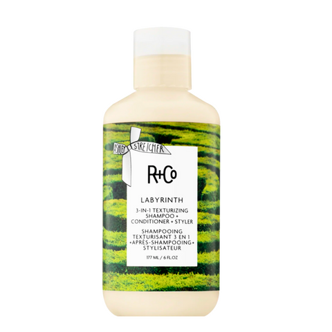Shampoing + revitalisant + produit coiffant texturisant 3 en 1 LABYRINTH de R+CO