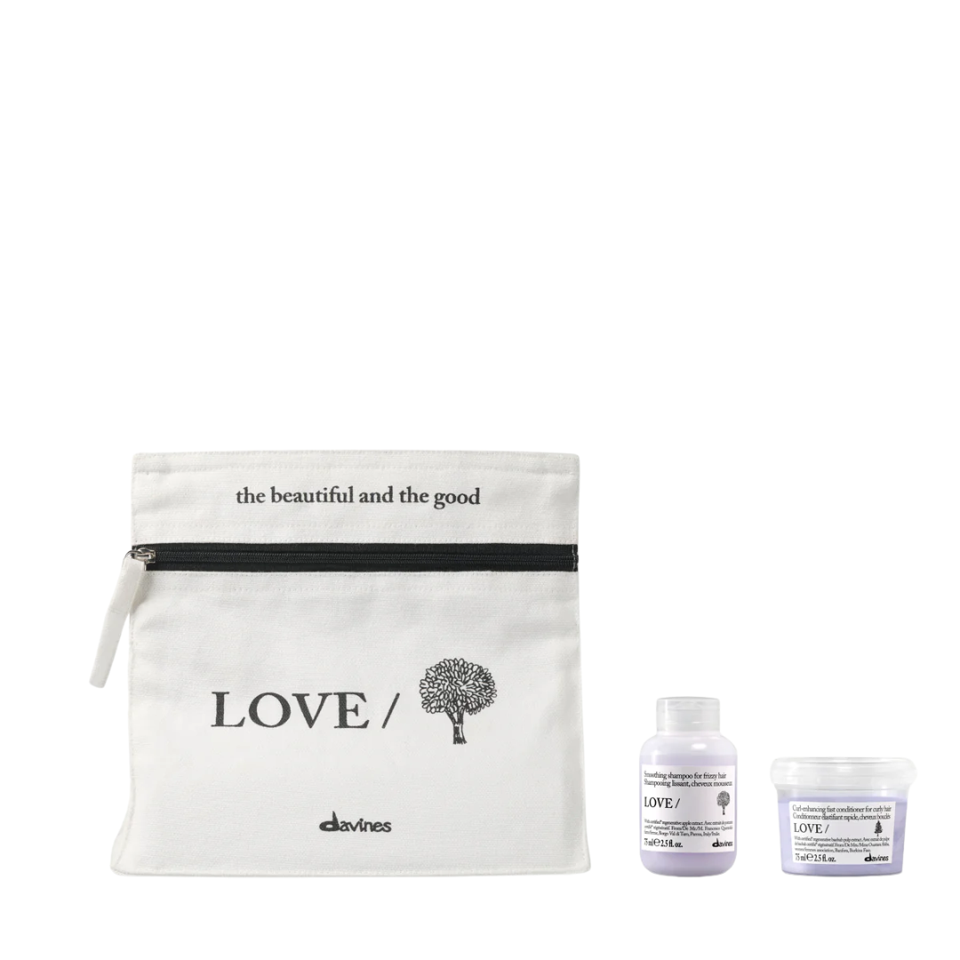Davines LOVE SMOOTHING Discovery Kit | Complete Travel Frizz-Control Routine Set