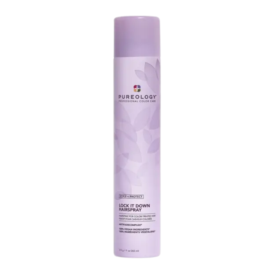 Pureology Style + Protect Lock It Down Hairspray | Colour-Safe Styling at Moda Salon