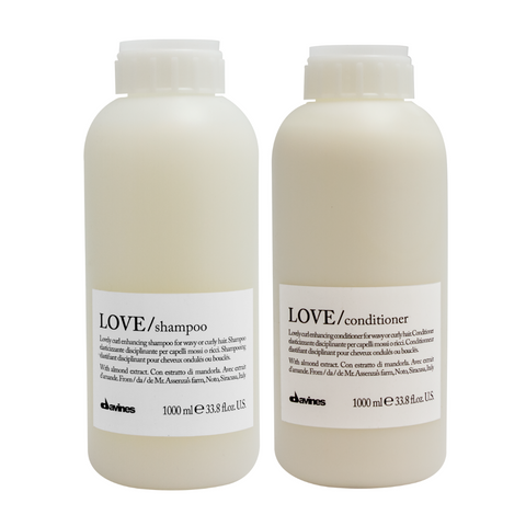 Davines Love Curl Shampoo & Conditioner 1000ml | Hydrating Duo for Curly Hair