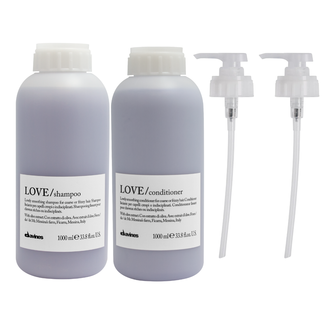 Duo Shampoing + Après-Shampooing Lissant Love Pro Size - Davines
