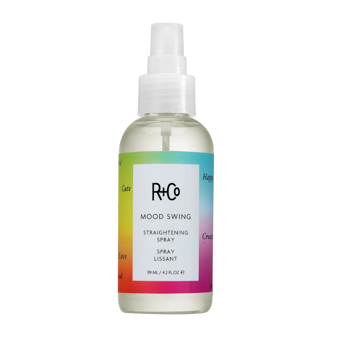 R+Co Mood Swing Straightening Spray | Heat-Activated Smooth + Straight