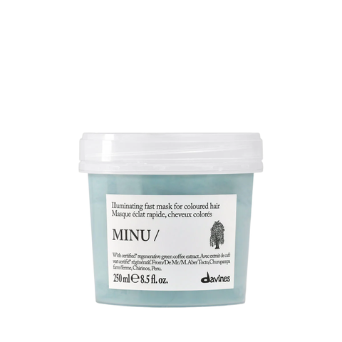 Davines MINU Hair Mask 250ml | Illuminating Fast Mask for Colour-Treated Hair