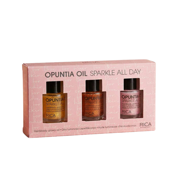 Rica Opuntia Oil Sparkle Hair + Body Glow Oil | Luminous Finish