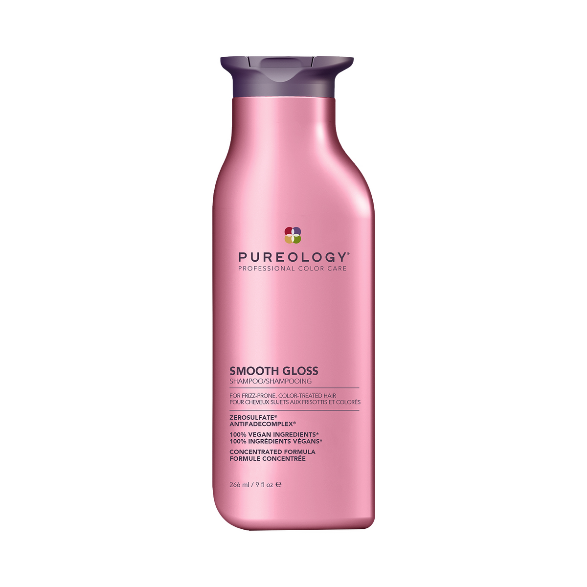 Pureology Smooth Gloss Shampoo sulfate-free frizz control shampoo for colour-treated hair