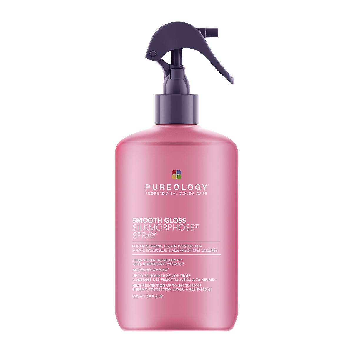 Pureology Smooth Gloss Silkmorphose Spray heat-activated frizz control leave-in