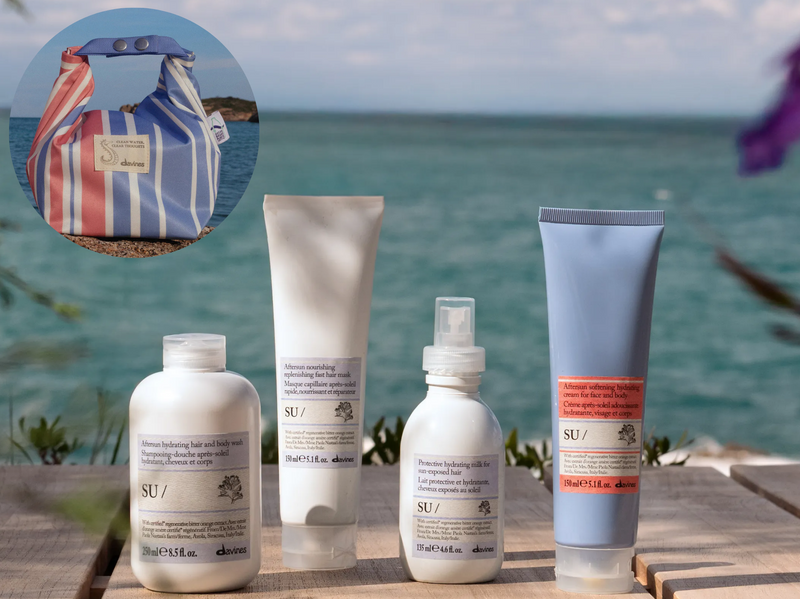 Davines SU 2.0 sun care products