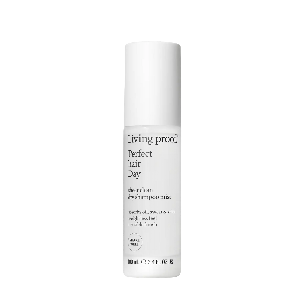 Living Proof Perfect Hair Day Sheer Clean Dry Shampoo Mist non-aerosol spray bottle