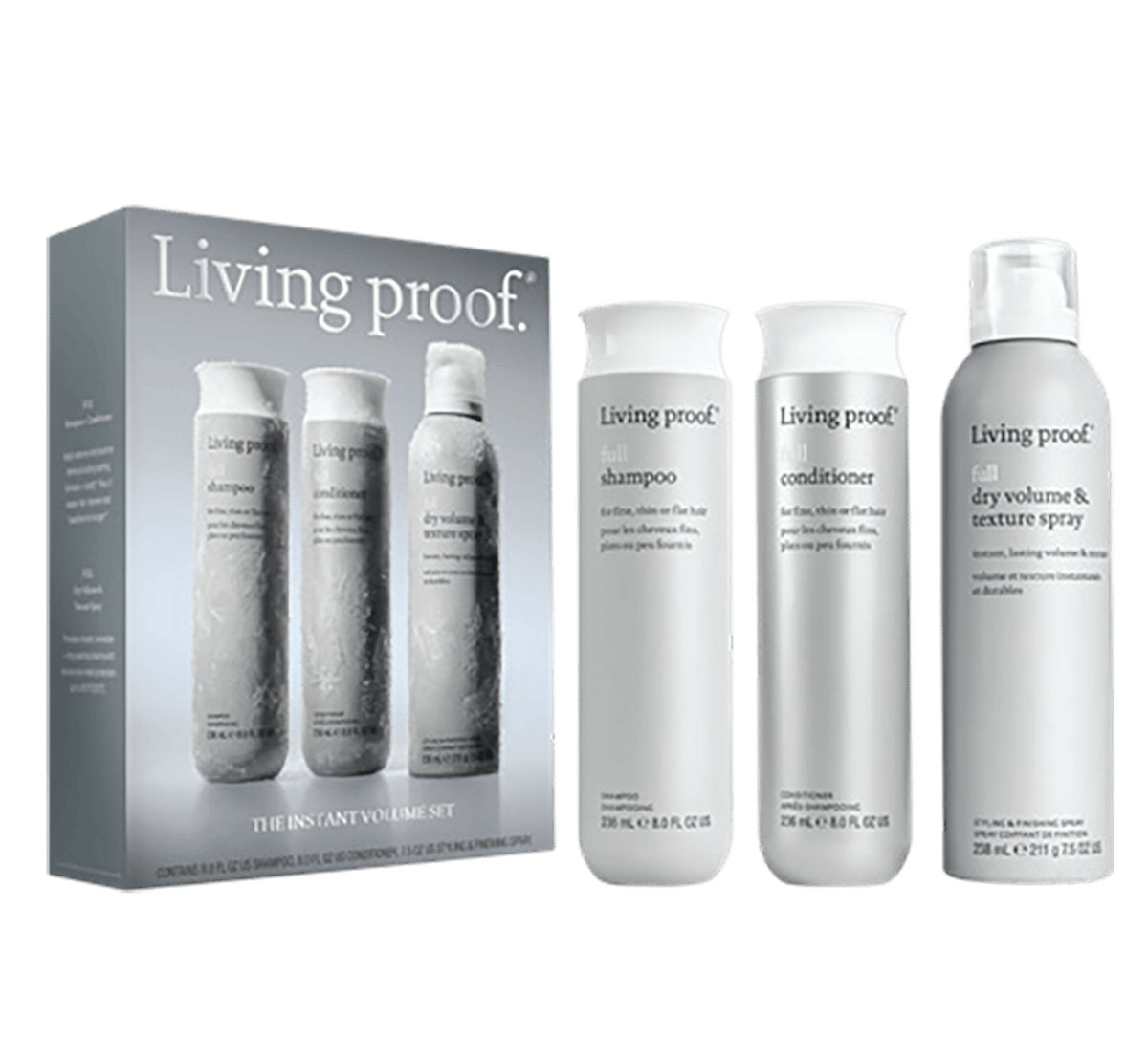 Living Proof The Instant Volume Set Holiday 2026 — Full Shampoo, Full Conditioner and Full Dry Volume & Texture Spray