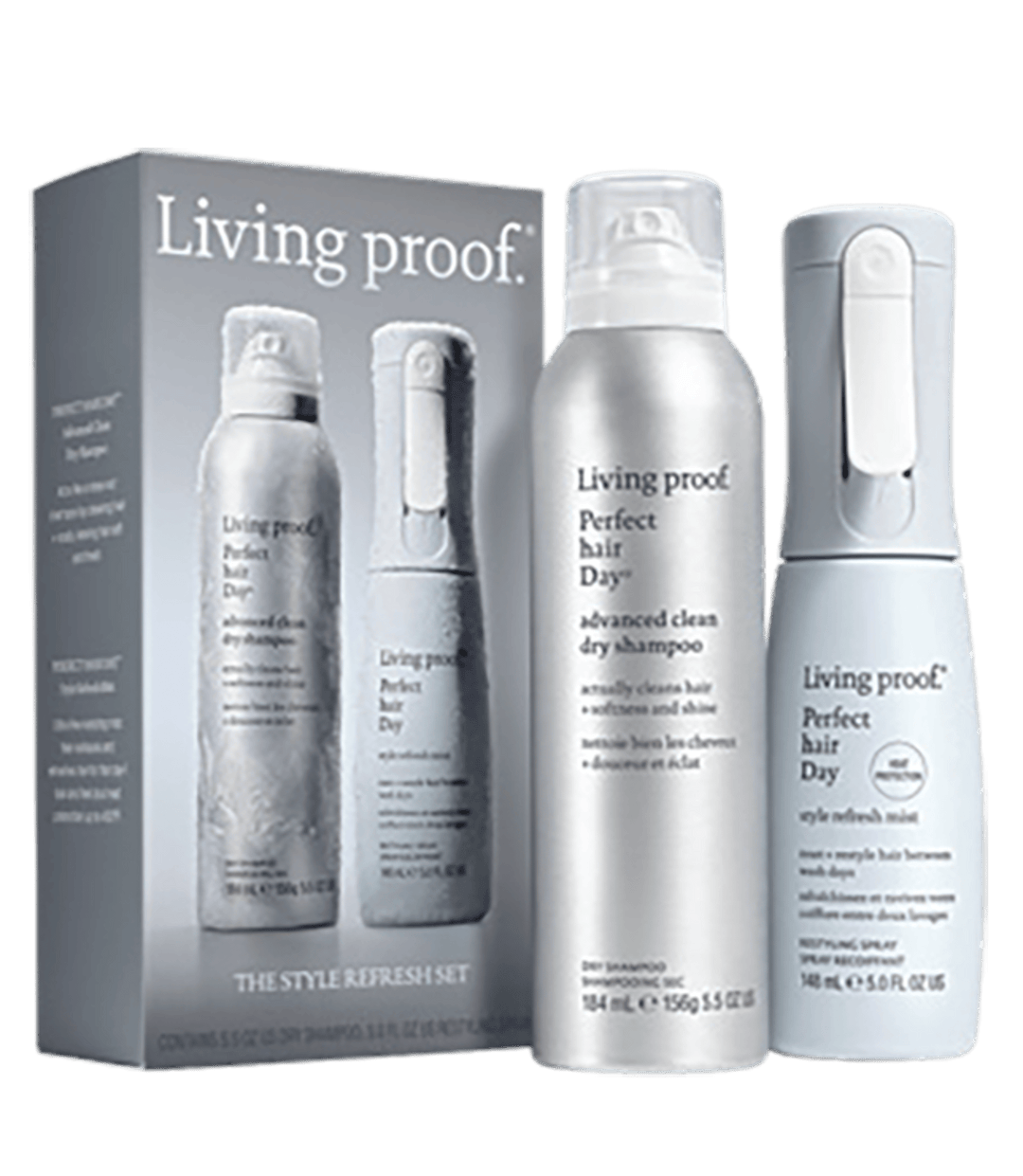 Living Proof The Style Refresh Set Holiday 2026 — Perfect Hair Day Advanced Clean Dry Shampoo and Style Refresh Mist