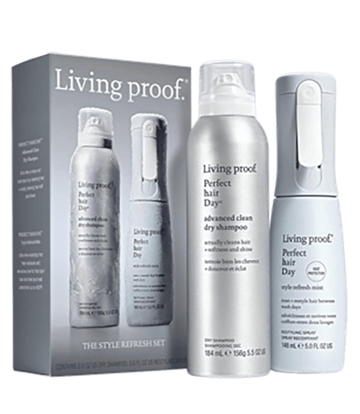 Living Proof The Style Refresh Set Holiday 2026 — Perfect Hair Day Advanced Clean Dry Shampoo and Style Refresh Mist