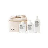 EVO The Vanity Volume Holiday 2026 gift set — Gluttony Volumising Shampoo, Bride of Gluttony Conditioner and Root Canal Volumising Spray