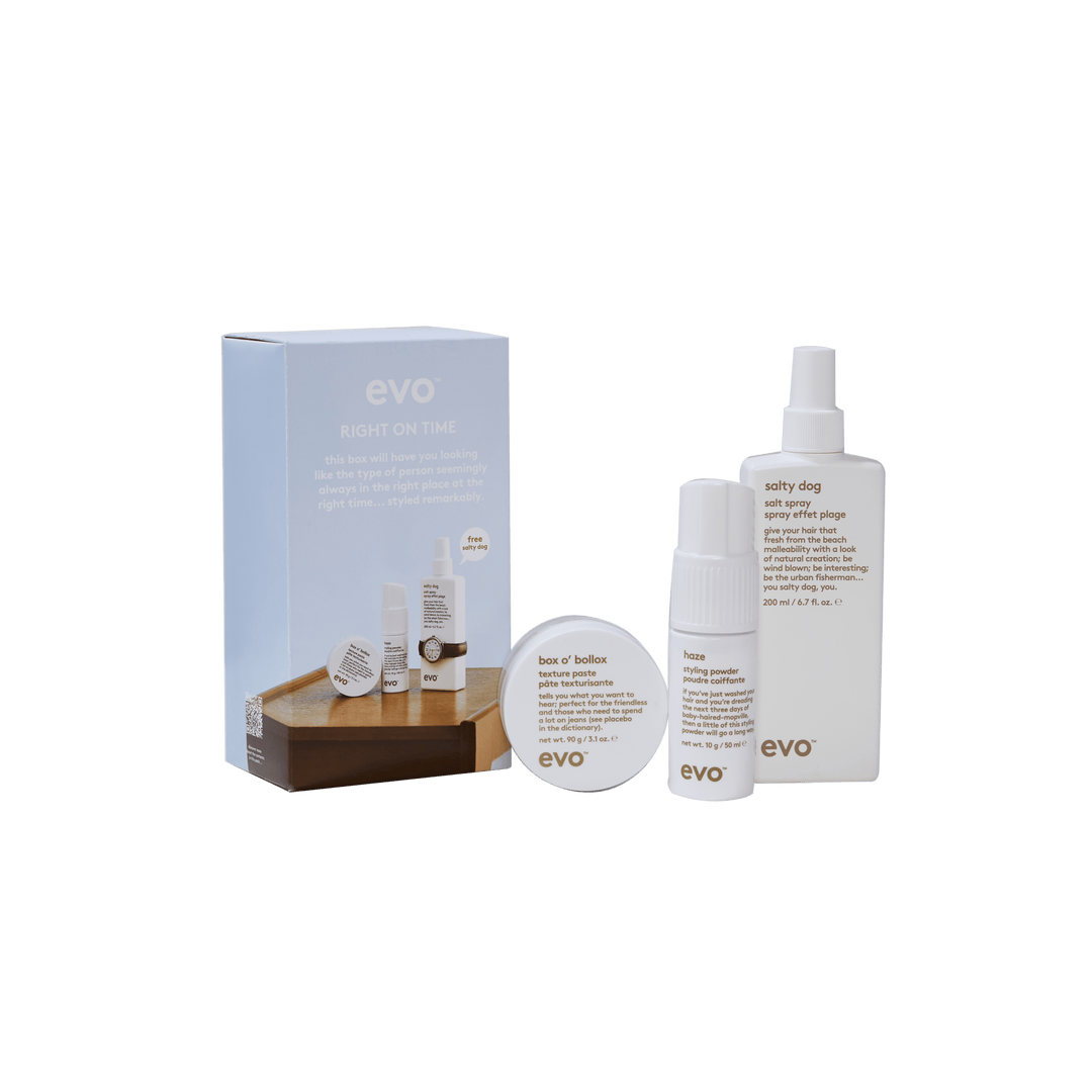 EVO Right On Time Holiday 2026 gift set — Box O&