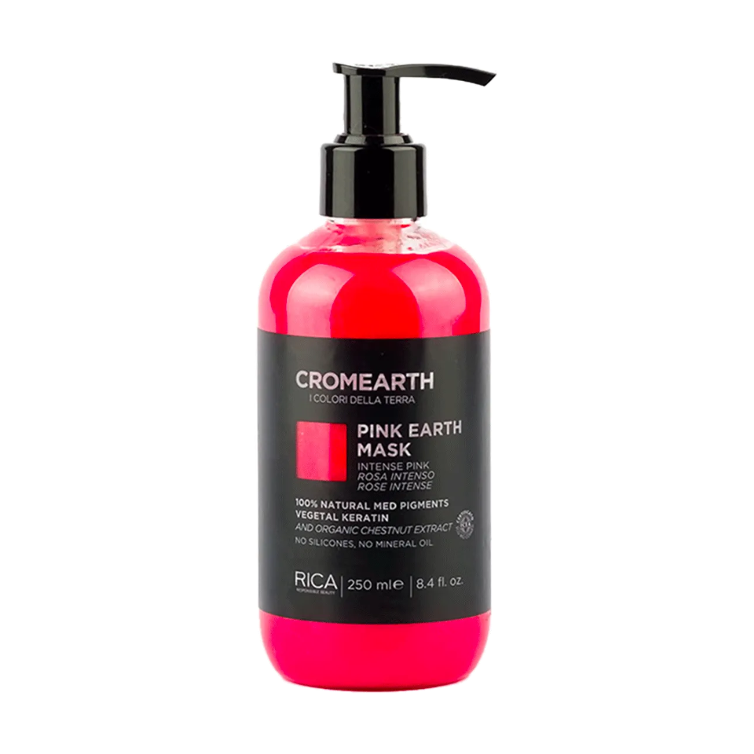 RICA Cromearth Pink Earth Mask - Pink Colour Refresh Mask for Blonde Hair