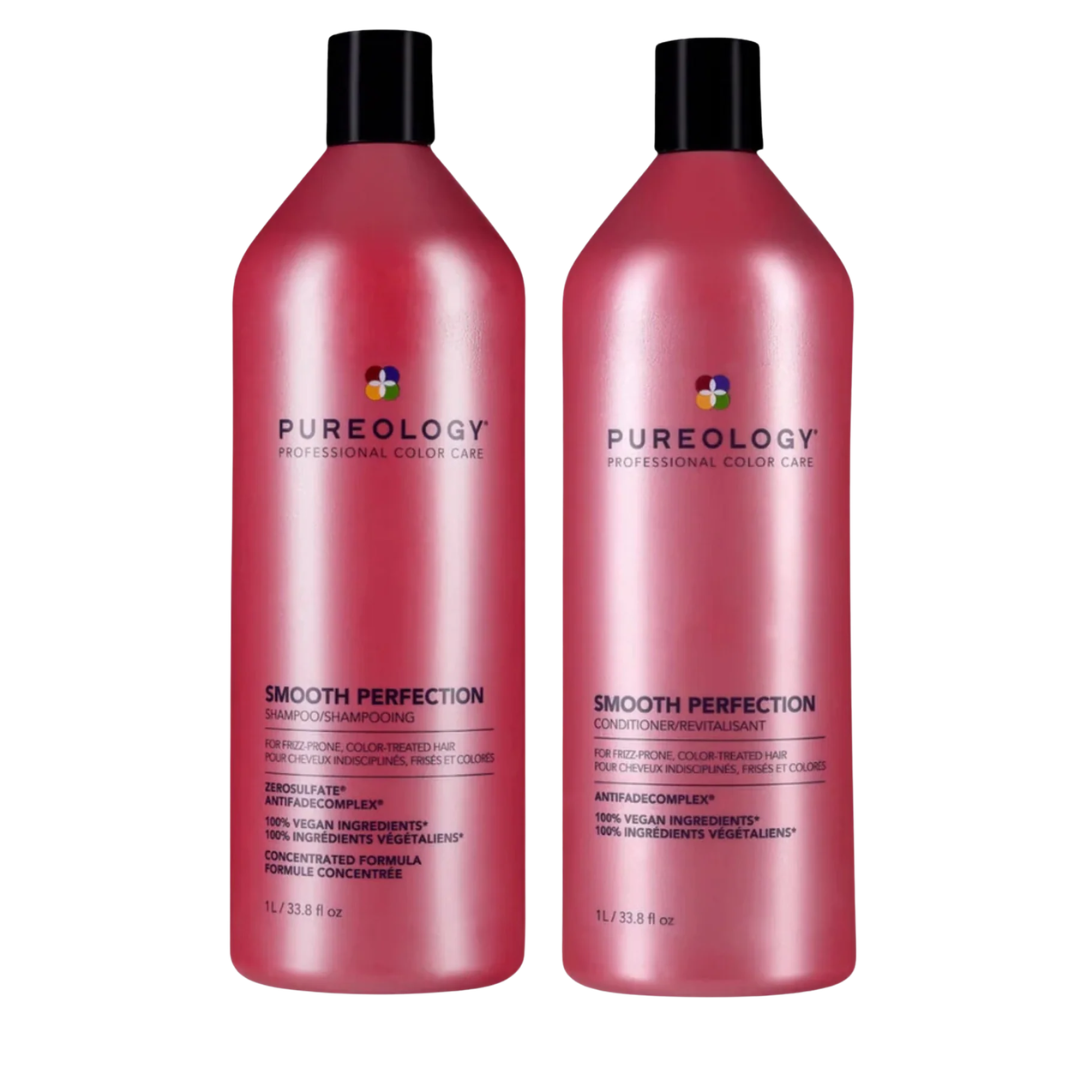 Pureology Smooth Perfection Shampoo & Conditioner Duo | Salon Size Routine at Moda Salon
